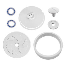 Pool Cleaner Wheel C6 Assembly with Bearing,Tire,Axle with Sand & Grave Guard,Screw,Washer suitable