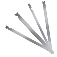 4 piezas de regla de acero inoxidable universal para reparación de automóviles, herramientas para bomberos,