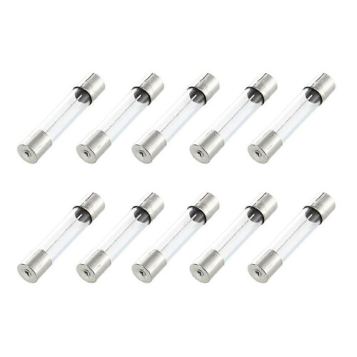 10 st Fast Blow Type Glasrör Säkringar 6x30mm 250V 10A