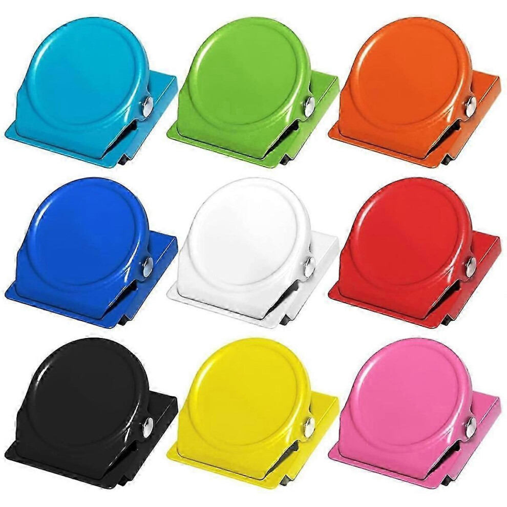 Magnet Clips 9 Pack Magnetic Clips Suitable For Classroom Whiteboard Refrigerator Fridge, Assorted 9421490190636