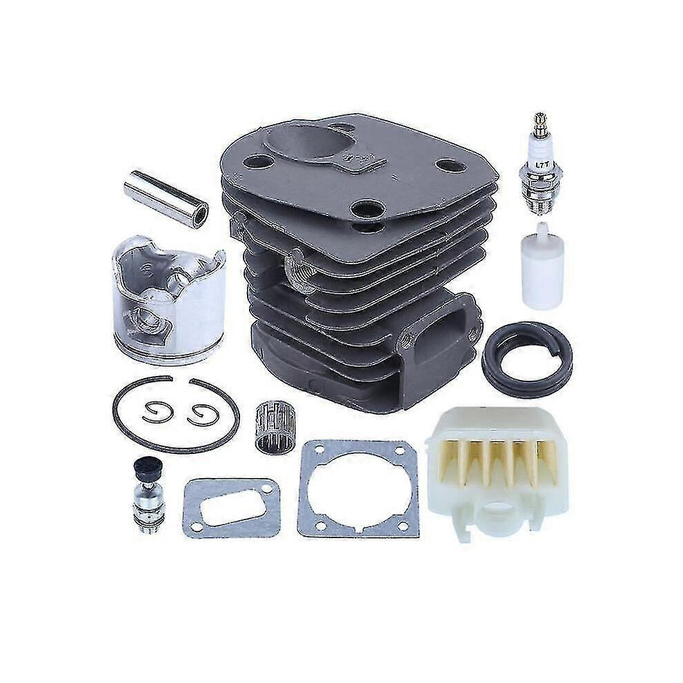 Cylinder Piston (44Mm) + Air Filter + Pition Kit Compatible With Husqvarna 350 351 353 346 Xp Chainsaw 9421490201066