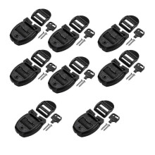 8 Sets Spa Hot Tub Cover Broken Latch Repair Kit Spa Cover Lock Slot Replacement Latches Clip Lock -CDSX