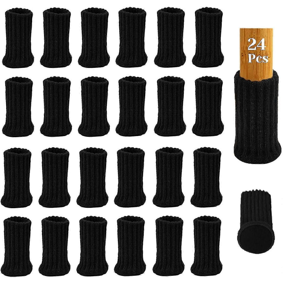 24pcs Felt Furniture Chair Socks, Table Furniture Covers Chair -CDSX