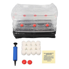 Mushroom Monotub Kit Uppblåsbar svampodlingssats för hemmet Bärbar uppblåsbar svamp plantskola Ventilator