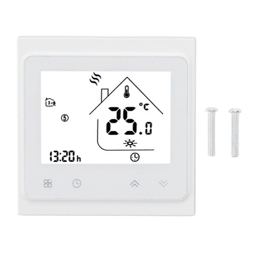 BHT 002GC Boiler Heating Programmable Thermostat Digital Touch Screen Thermostat with Large LCD Display