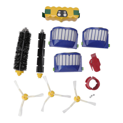 Sweeper Replacement 14.4V 3500mAh NiMH Battery Main Brush Side Brush and Filter Replacement Set for