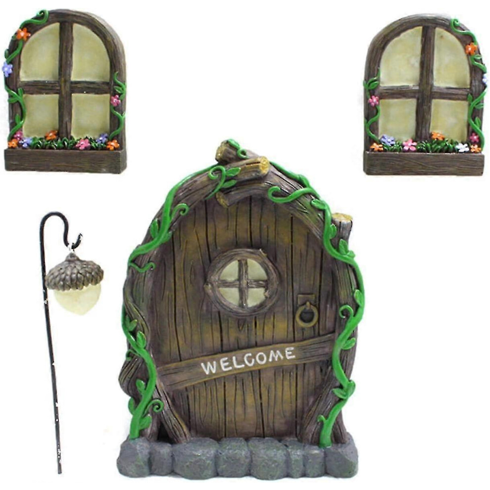 Elf Door Kit Garden Fairies And Elf Doors Miniature Fairy Tree Decorationsam 9421490206948