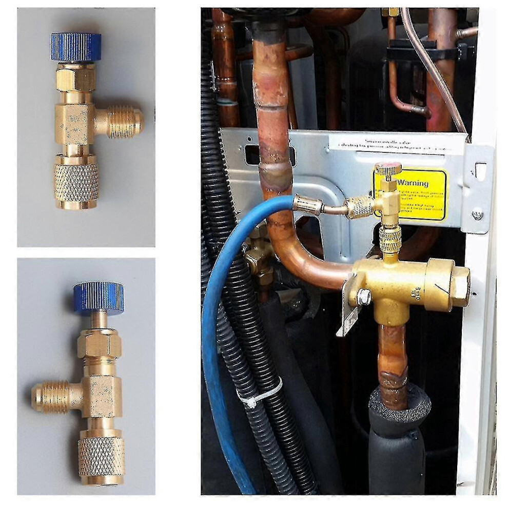 R22 R410 Ac Valve 1/4 Inch Filler Joint A/C Refrigerant Valve Air Conditioning Repair And Fluoride 9421490208379
