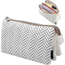 Big Pencil Case, Pencil Bag Stationery Storage Pencil Bag Canvas for Students Simple Stationery Bag