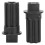 2 PCS Meat Grinder Screw Coupling Black Plastic Quick Installation Meat Grinder Screw Coupling Sleeve 1