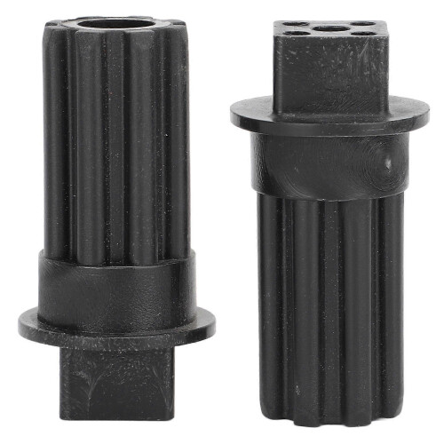 2 PCS Meat Grinder Screw Coupling Black Plastic Quick Installation Meat Grinder Screw Coupling Sleeve