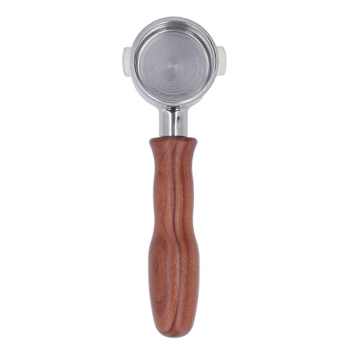 Sindax Porte-filtre à Café Sans Fond 51mm - Compatible Delonghi Dedica EC680 EC685 | Acier Inox & Poignée Bois