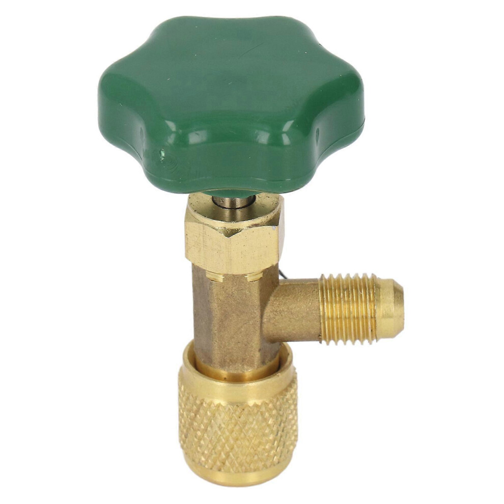 Air Conditioning Refrigerant Valve Copper Abs Leak Proof 1/4In Sae Refrigerant Tank Valve For Replacement 9421490210679