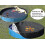 Runde Winter-Poolabdeckung 200 g/m² Plane Größe 244 cm SchwarzAM 2