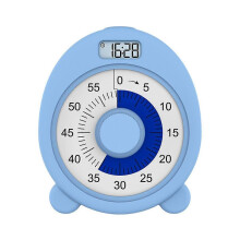 Uppladdningsbar visuell timer med klocka och nattljus, 60 minuters nedräkningstimer för barn Vuxna med