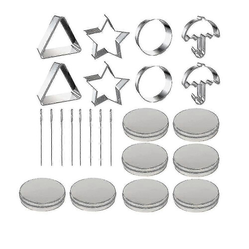24 Pcs Squid Cookie Cutter Game Set, With Tin Box & NeedleAM