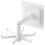 360-degree rotating wall hanging without hitting 6-claw hook rack white-OEIN 1