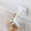 360-degree rotating wall hanging without hitting 6-claw hook rack white-OEIN 2