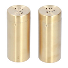 2st Kryddburk Rostfritt stål Kryddflaska Salt och peppar Shaker Kitchen ToolGolden