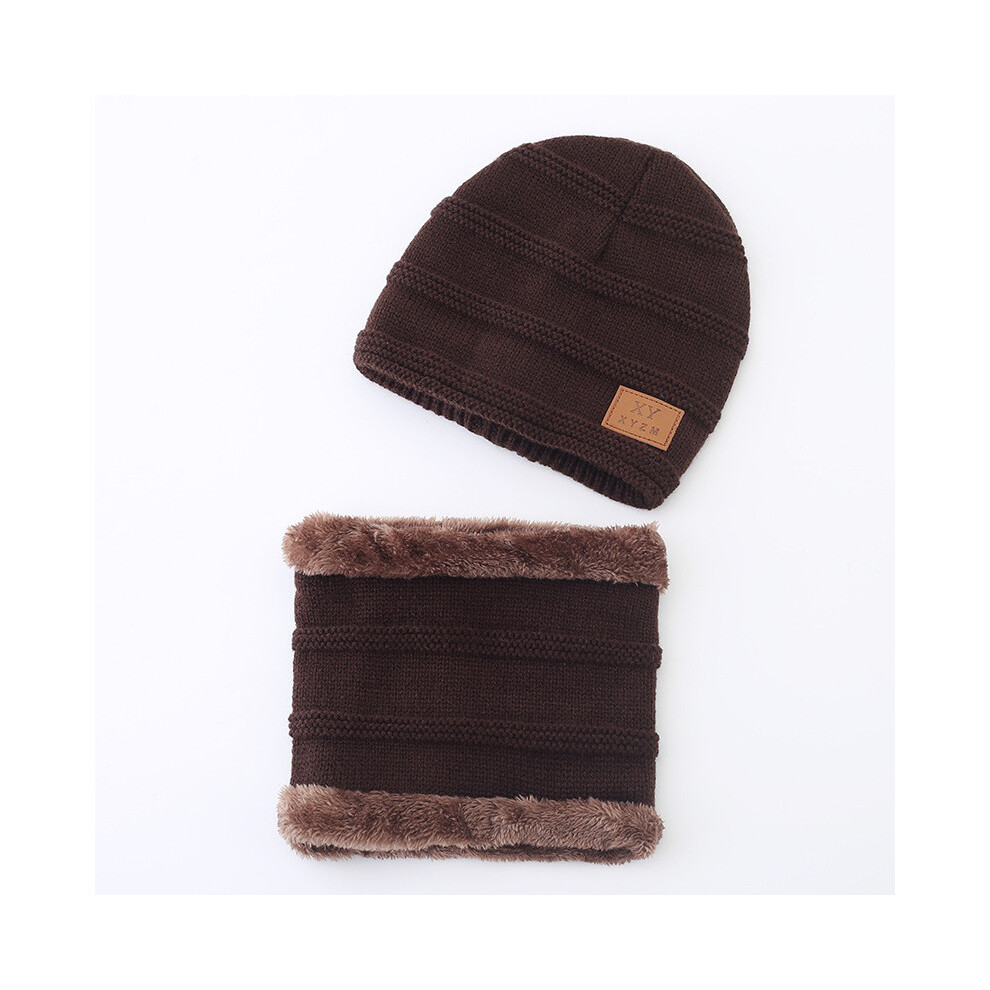 (Blue) Set Two Piece Of Childrens Knitted Hat And Scarf Suitable For Seasons Cold-image-OPC-PHN8MFV-NEW