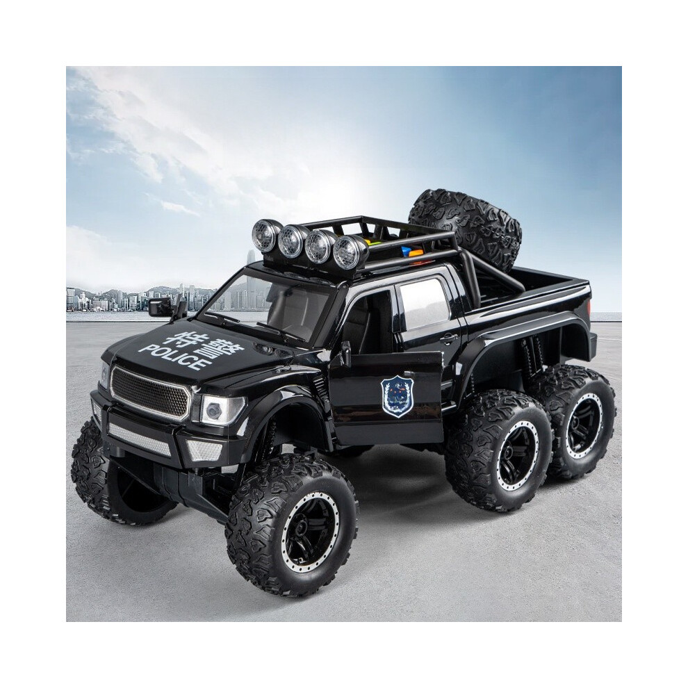 (Black) Road Off Police Vehicle Model With Open Door Sound And Light Effect For Kid Gift-image-OPC-PHN8MQN-NEW