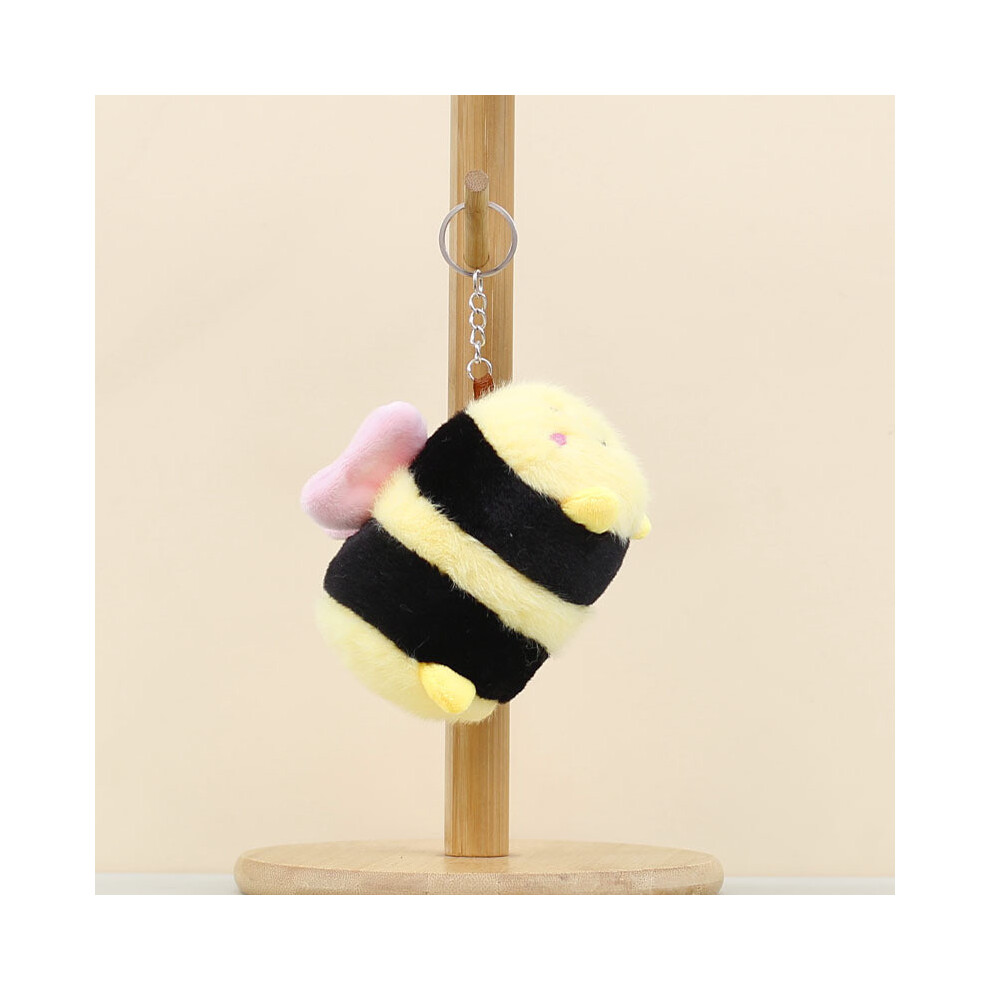 (Pink) Bee Cartoon Cute Plush Pendant With Soft Filling For Backpack Decor And Car-image-OPC-PHN8MYZ-NEW