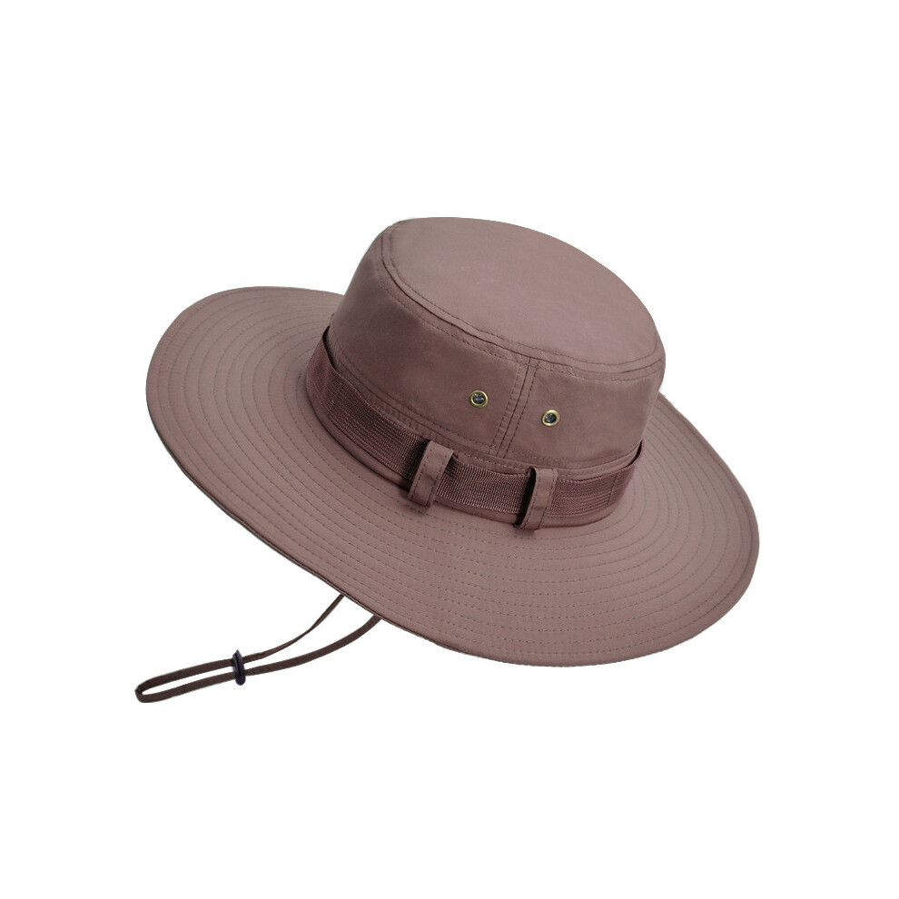 (Brown) Summer Hat Sun With Breathable Fabric And Large Brim For Travel And Outdoor-image-OPC-PHN8NBK-NEW