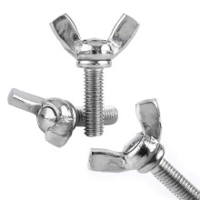 25pcs Wing Nut M6 *25mm Thumb Screw with Metric Bolt 304 Stainless Steel Butterfly Wing Screw Fastener Hand Screw