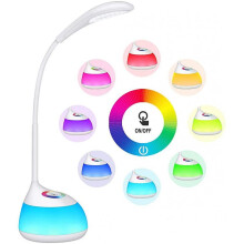 Children's Desk Lamp with Adjustable and Colorful Light - 3 Brightness Levels, Flexible Arm, USB Port