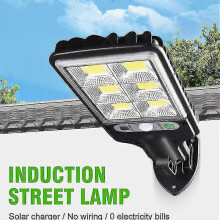 (616A solar streetlights 18LED) New Outdoor Solar Street Light Waterproof Sensor Garden Light Rotatable Bracket Garden Light Wall