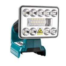 (For Bosch) 3 Inch 9W LED Work Light Flashlight Torch Spotlight Outdoor Emergency Lamp for Milwaukee/Dewalt/Makita/Bosch 18V Li-ion Battery