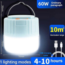 (1 pc, Mini USB) Portable Super Bright LED Spotlight Solar Tent Light Emergency Night Market Light Outdoor Camping Light with Remote Control