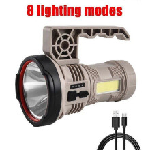 (260-A Flashlight) New LED Camping Lantern 4800mAh Searchlight Power Bank Waterproof Camping Flashlight For Hiking Emergency Home Outdoor