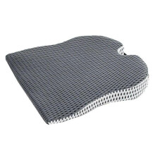 (Grey) Car Wedge Seat Cushion For Car Driver Seat Office Chair Wheelchairs Memory Foam Cushion-orthopedic Support And Pain Re