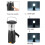 (Style B) USB Emergency Torches Flashlights Foldable Hand-cranked Charging Camping Lights Lightweight LED Lamps Durable Rechargeable 5