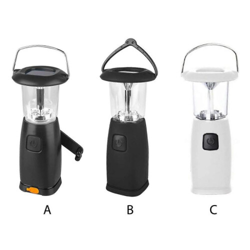 (Style B) USB Emergency Torches Flashlights Foldable Hand-cranked Charging Camping Lights Lightweight LED Lamps Durable Rechargeable 1