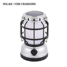 (NO 4 Solar charging) Solar Camping Light Portable Outdoor Tent Lantern LED Rechargeable Flashlights Emergency Searchlight Working Lights Camping Lamp