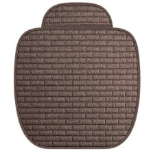 (Brown-B) Car Seat Cover Flax Seat Protect Cushion Automobile Backrest Cushion Pad Covers Mat Four Seasons Universa