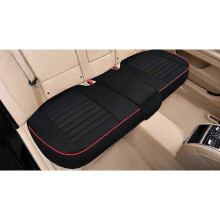 (1 rear Black) Surrounded Car Seat Cover Flax Cushion Seasons Universal Breathable For Most Four-Door Sedan SUV Ultra-Luxury Seat Protection
