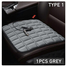 (Type1 Grey 1pcs) 12V Heated Car Seat Cover Fast Heating Universal Car Seat Heater Cloth Winter Car Heating Cushion Car Seat Protector Heating