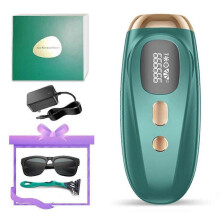 (Green 1 with box) 999,999 Flashes Portable Epilator IPL Underarm Laser Epilator Painless Whole Body Photoepilator For Women Armpit Removal Hair