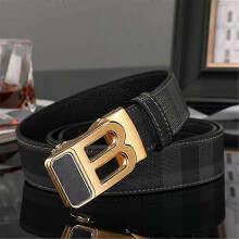 (120cm, Type 11) Men's High Quality Letter Automatic Buckle B Buckle Belt For Men Brand Genuine Leather Designer Canvas Male Belt Casual