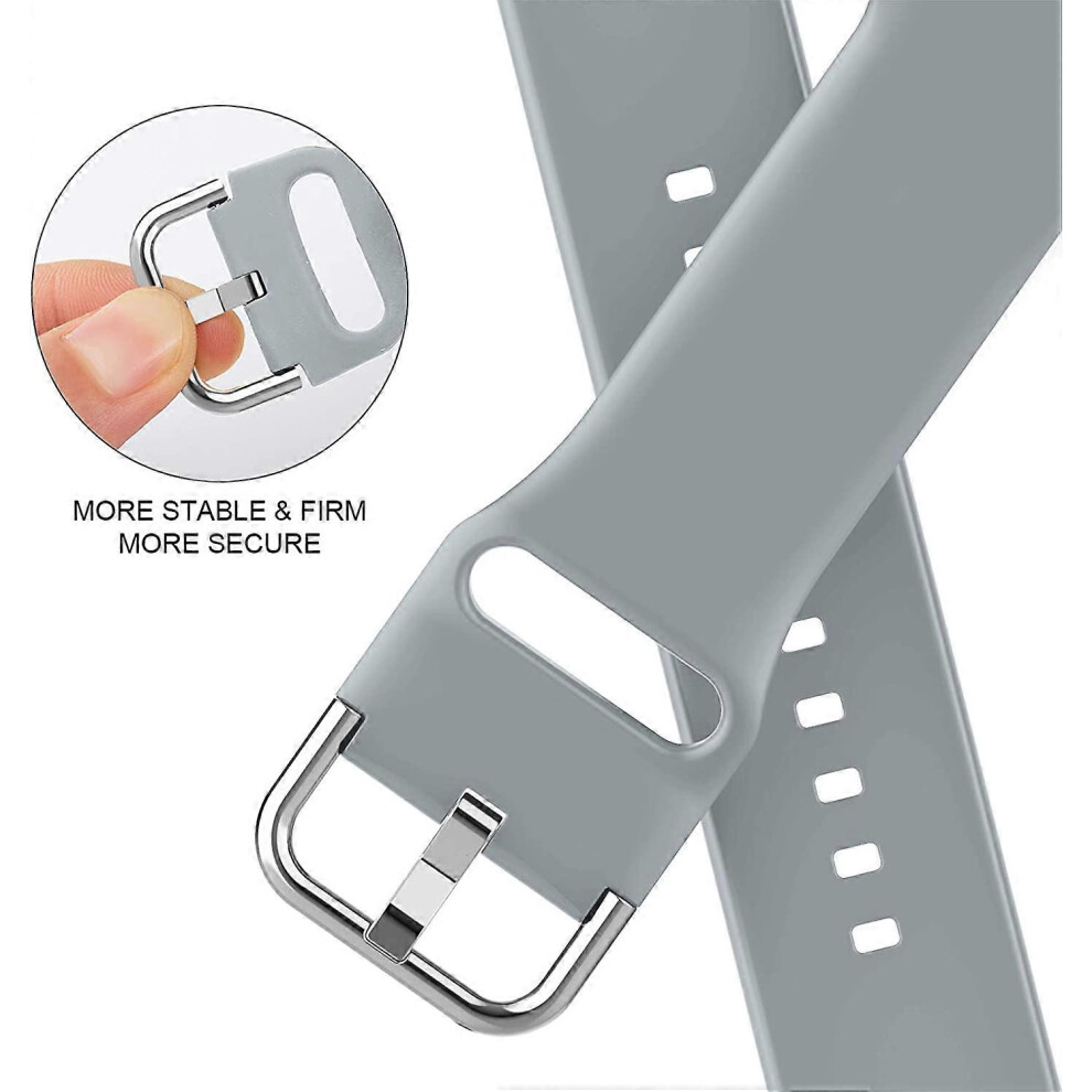 (As Show, One Size) 2Pcs Sport Band Compatible With Apple Watch Bands 38/40/41Mm, 42/44/45Mm, Soft Silicone Wristbands Replacement Strap With Classic 4632228906817