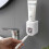 (As show, One size) 3 Pcs Toothpaste Dispenser Automatic Device Hands Toothpaste Holder Rack for Home Hotel, Pink 2