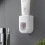 (As show, One size) 3 Pcs Toothpaste Dispenser Automatic Device Hands Toothpaste Holder Rack for Home Hotel, Pink 3
