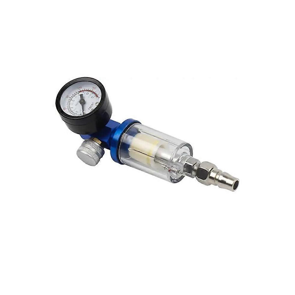 (As Show, One Size) G1/4" Air Compressor, Air Compressor Filter, Aluminum Alloy Air Pressure Regulator Consists Of Pressure Regulator, Filter And 4632228916892