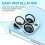 (As show, One size) 3 Pieces Back Camera Protector Compatible with iPhone 13 Pro/13 Pro Max Camera Protector,High Definition Tempered Glass for iPhone 13 Pro/13 Pro Max[A 3