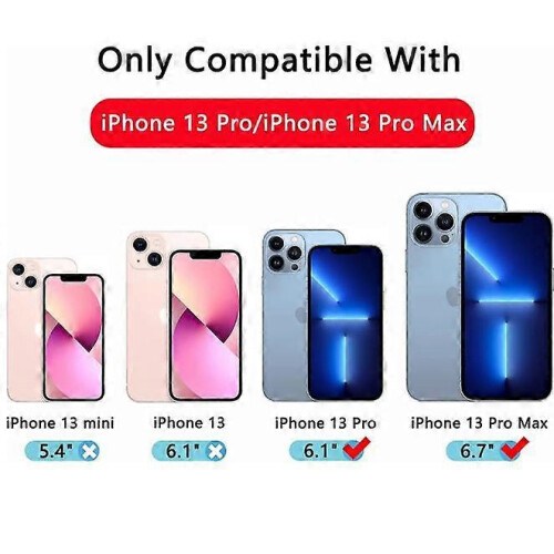 (As show, One size) 3 Pieces Back Camera Protector Compatible with iPhone 13 Pro/13 Pro Max Camera Protector,High Definition Tempered Glass for iPhone 13 Pro/13 Pro Max[A 1