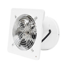 (As show, One size) 6 inch 220v 40w Fan Bathroom Kitchen Household Wall Mount Exhaust Fan A