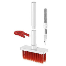 (As show, One size) 1 Piece 5 in 1 Keyboard Brush, Keyboard and Earphone Cleaning Brush, Multi-Function Dust Extractor Cleaning Tool Kit and Multiple Brush for Computer H